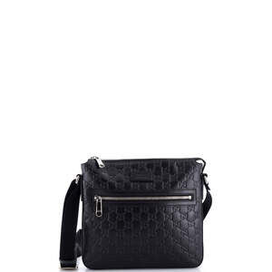 Signature Zip Messenger Bag Guccissima #258627G10B